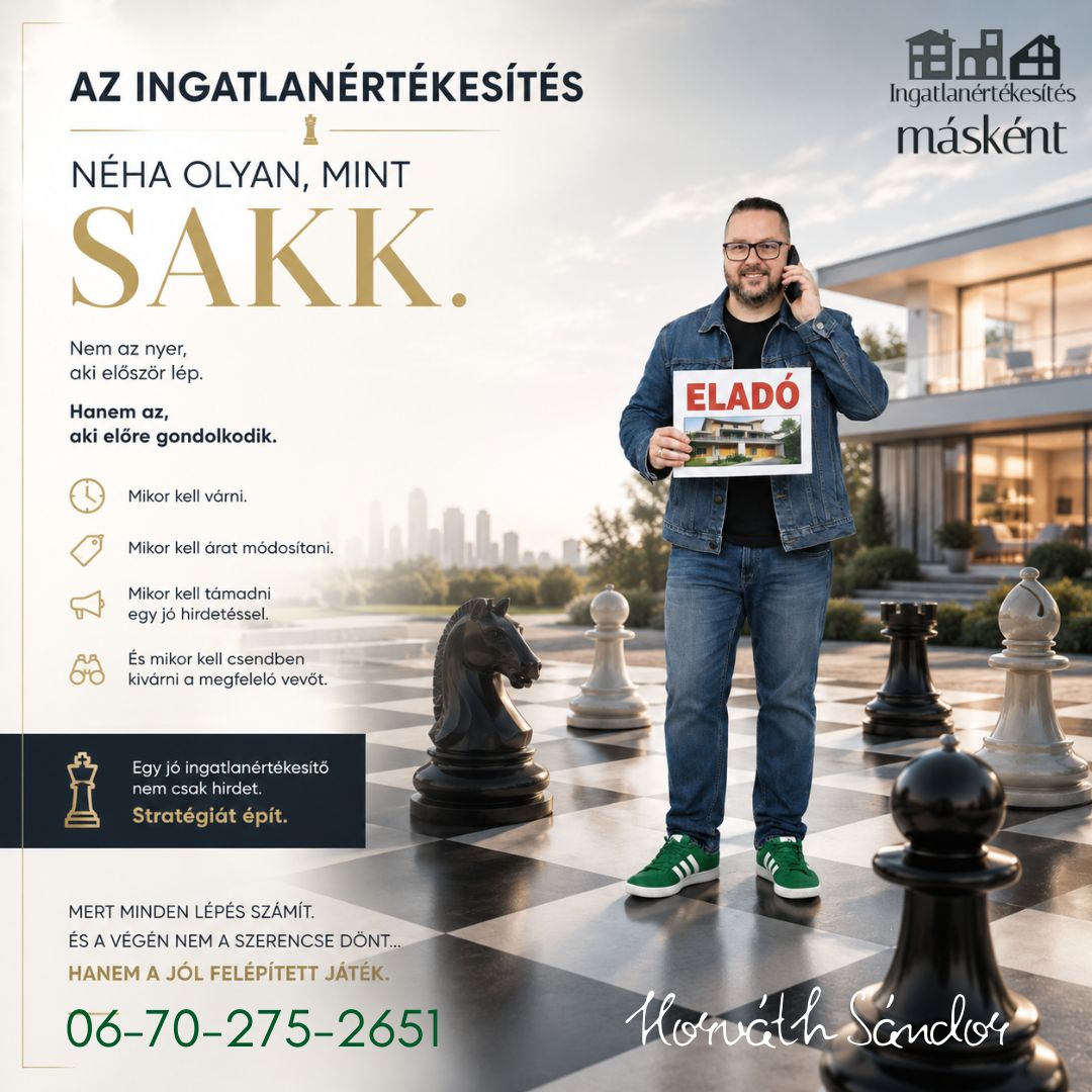 Ingatlanértékesítés Másként - 0670-275-2651