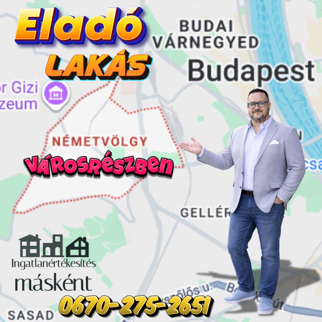 Eladó erkélyes lakás a Csörsz park közvetlen közelében – budai hangulat, kiváló lokáció